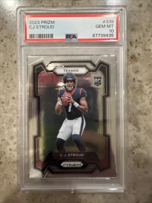 2023 Panin Prizm CJ Stroud RC PSA 10 front
